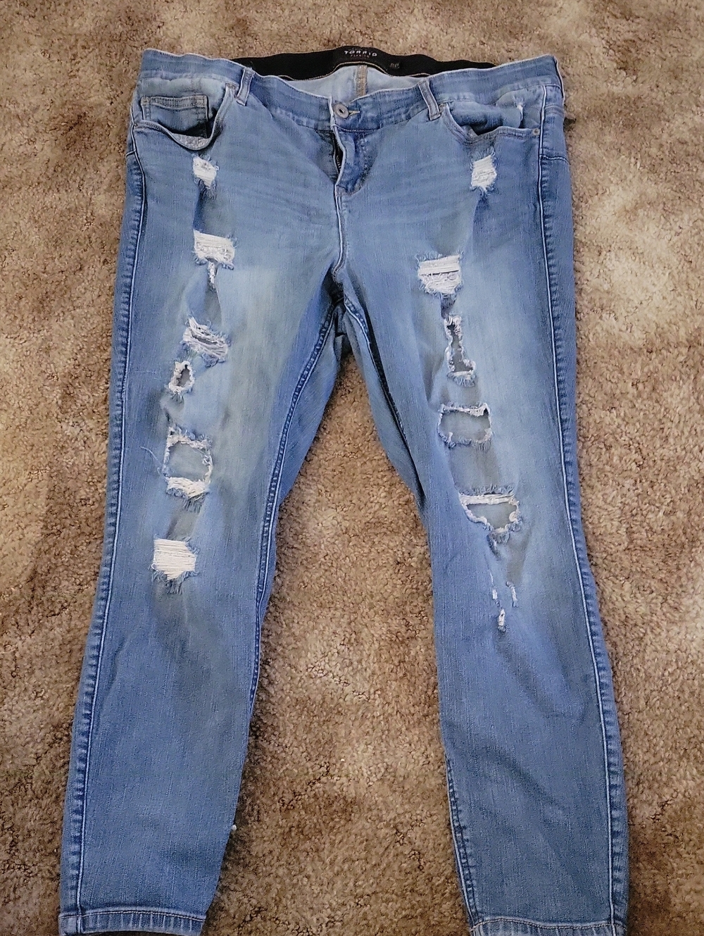 Torrid Distressed Bombshell Skinny Jeans